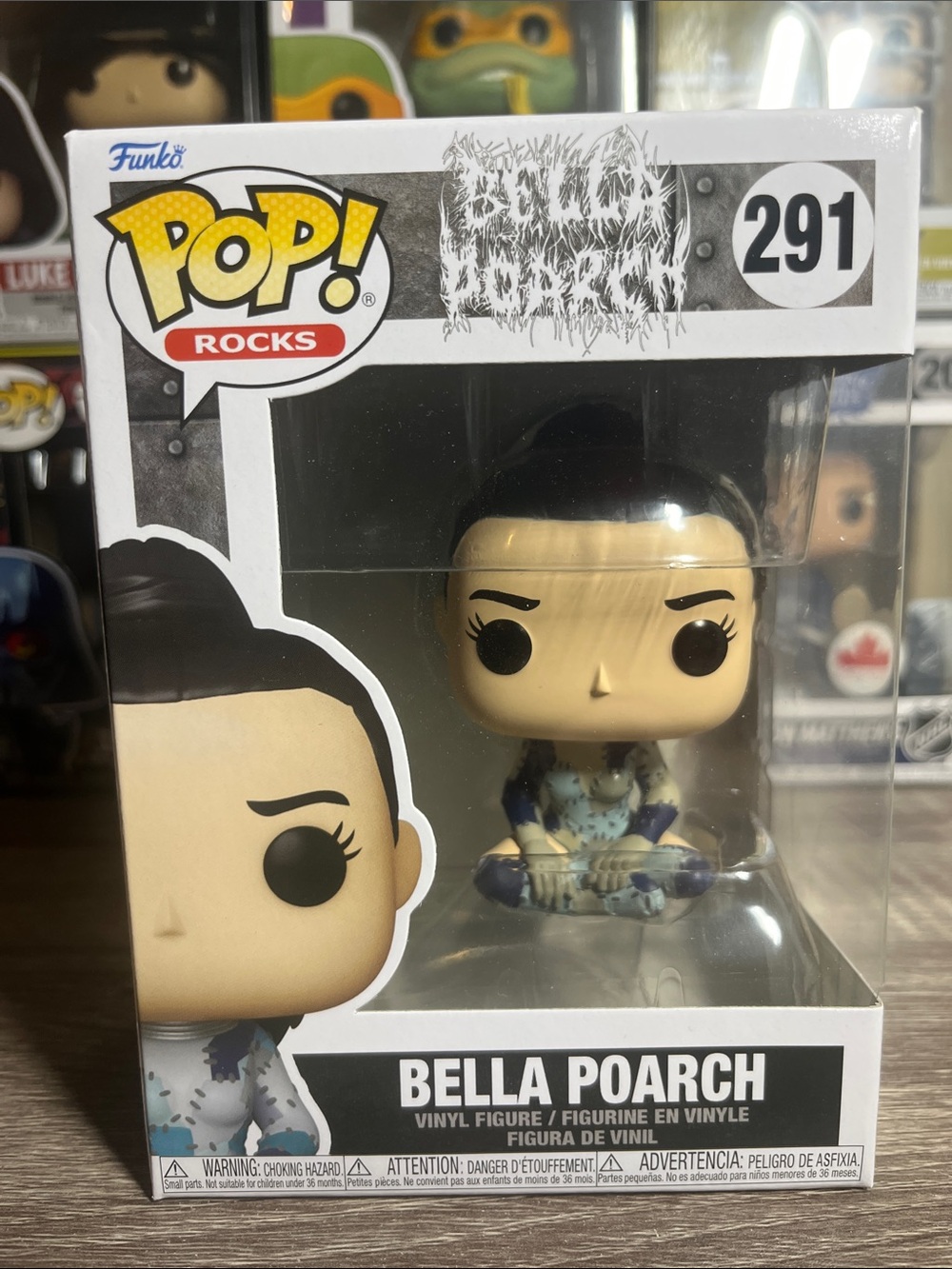 Funko Pop! Rocks Bella Poarch Vinyl Figure - Black, White, Blue
